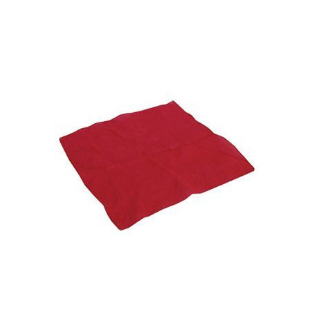 Foulard Rouge en soie 22 cm x 22 cm