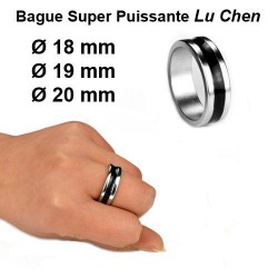 Strong Magnetic PK Ring Silver with Black circle
