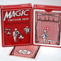 Deck of Cards with a Cartoon Magician